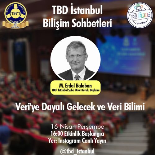 TBD İstanbul Şubesi Bilişim Sohbetleri: Veri’ ye Dayalı Gelecek ve Veri Bilimi