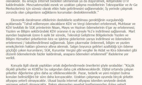 Destek Kapsamına Bizi de Dahil Edin – TİCARET