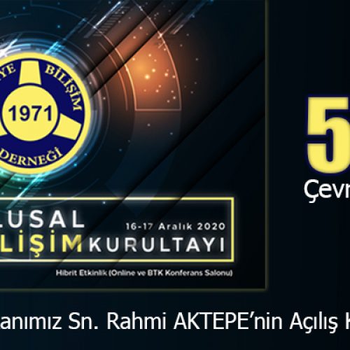 Genel Başkanımız Sn. Rahmi AKTEPE’nin TBD 37. Ulusal Bilişim Kurultayı Açılış Konuşmaları
