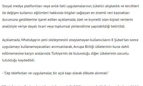 TBD: Kişisel Verilerin Korunması Kanunu’nun Güncellenmesinde STK’lerle İş Birliği Yapılmalı – KON HABER