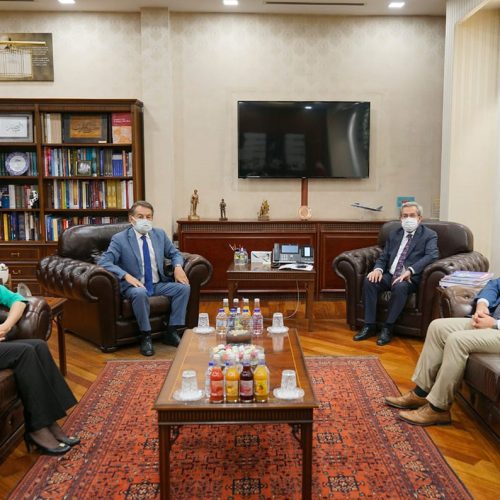 TBD Heyeti Ankara Üniversitesi Rektörü Sayın Prof. Dr. Necdet ÜNÜVAR’ı Makamında Ziyaret Etti