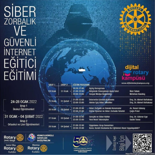 Türkiye Bilişim Derneği Ve 2440. Bölge Dijital Dönüşüm Komitesi İşbirliğinde Bu Yıl İkincisi Düzenlenen “Siber Zorbalık Ve Güvenli İnternet Eğitici Eğitimi” Projesinin İlk Oturumu Gerçekleştirildi