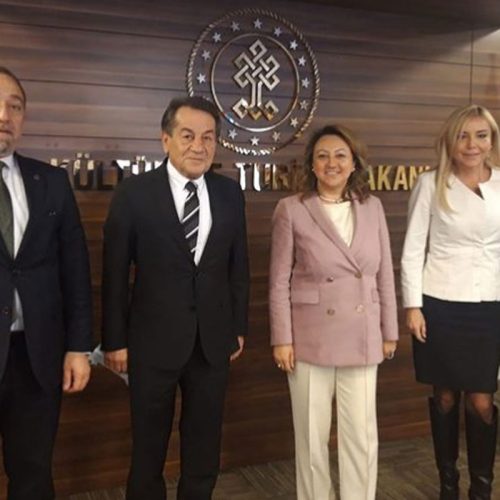 TBD Genel Başkanı Sayın Rahmi AKTEPE ve TBD Heyeti T.C. Kültür ve Turizm Bakan Yardımcısı Sayın Özgül ÖZKAN YAVUZ’u Makamında Ziyaret Etti