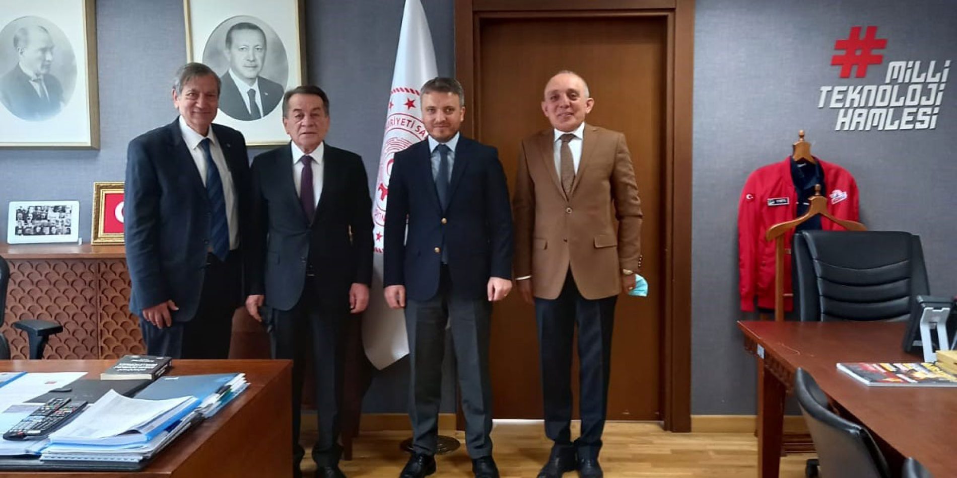 TBD President Mr. Rahmi AKTEPE and TBD Delegation visited Mr. Zekeriya COŞTU, Director General of National Technology at his Office
