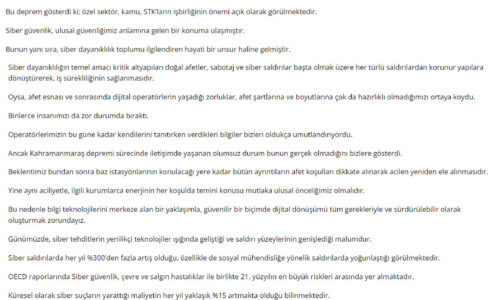 “Siber Güvenlik Ekosisteminin Geliştirilmesi Zirvesi”nden notlar… – EKONOMİM