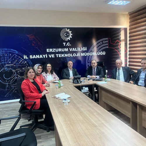 TBD Vice President M. Ali YAZICI visited Erzurum Provincial Industry and Technology Director Mustafa KÜÇÜKLER in his office