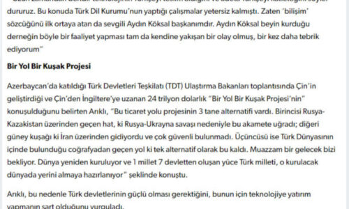 Arıklı Türkiye Bilişim Derneğinin Etkinliğine Katıldı – BAĞIMSIZ GAZETE