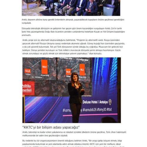 Türkiye’deki Bilişim ve Dijital Dönüşüm Antalya’da Masaya Yatırılıyor – ANADOLU AJANS