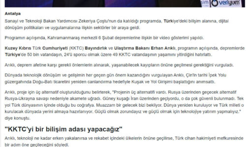 Türkiye’deki Bilişim ve Dijital Dönüşüm Antalya’da Masaya Yatırılıyor – BURSA