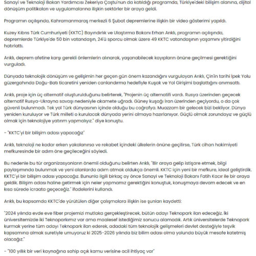Türkiye’deki Bilişim ve Dijital Dönüşüm Antalya’da Masaya Yatırılıyor – HABERTÜRK