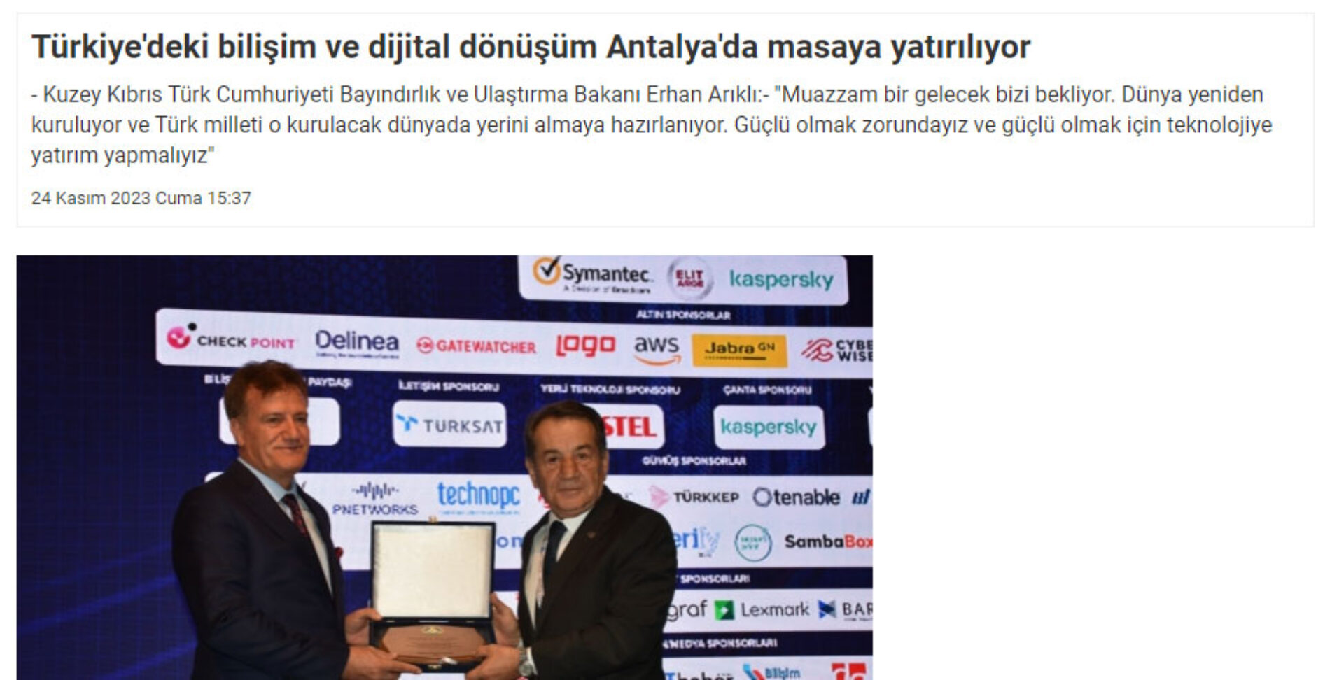 Türkiye’deki Bilişim ve Dijital Dönüşüm Antalya’da Masaya Yatırılıyor – MEMLEKETTEN HABER