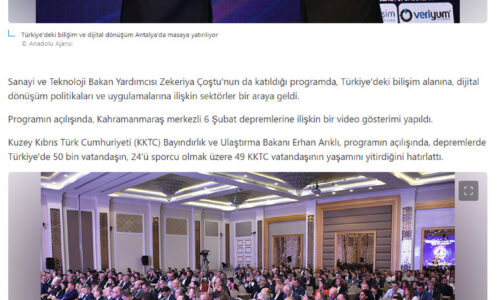Türkiye’deki Bilişim ve Dijital Dönüşüm Antalya’da Masaya Yatırılıyor – MSN