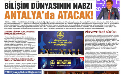 Bilişim Dünyasının Nabzı Antalya’da Atacak – BİLİŞİM HABER