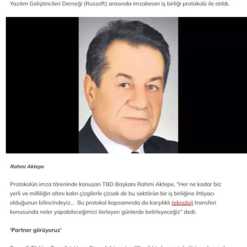 Bilişimde Rusya ile Stratejik Ortaklık – MİLLİYET