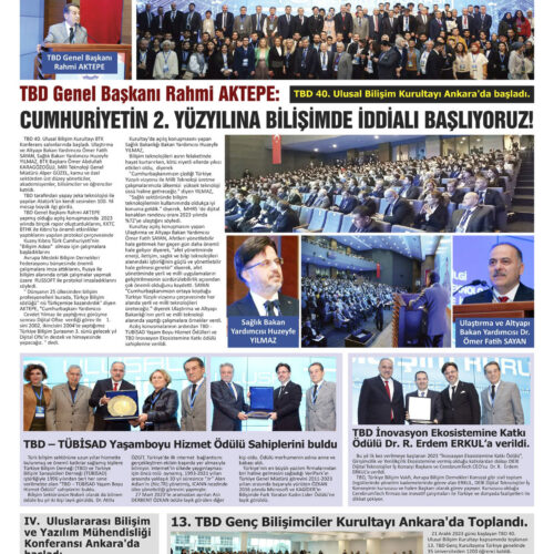 TBD 40. Ulusal Bilişim Kurultayı Ankara’da Başladı – BİLİŞİM HABER