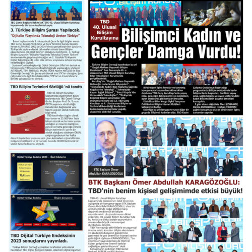 TBD 40. Ulusal Bilişim Kurultayına Bilişimci Kadın ve Gençler Damgasını Vurdu – BİLİŞİM HABER