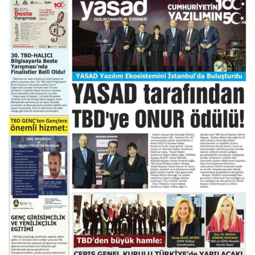 YASAD Tarafından TBD’ye Onur Ödülü – BİLİŞİM HABER