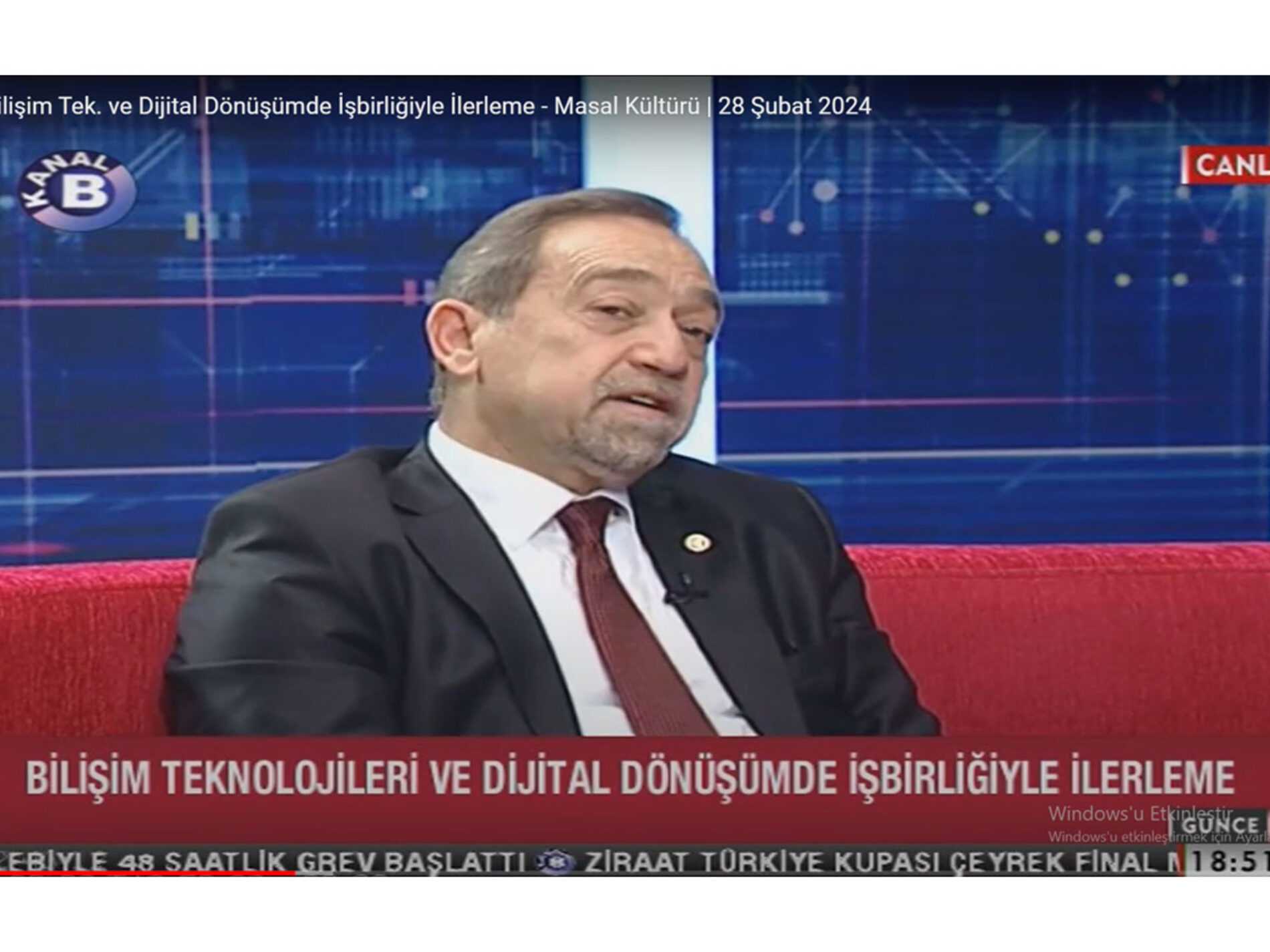 TBD Genel Başkan Yardımcısı Sayın M. Ali YAZICI Başkent TV Günce Programının Konuğu Oldu