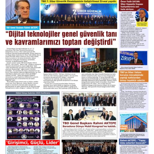 TBD 7. Siber Güvenlik Ekosisteminin Geliştirilmesi Zirvesi Yapıldı – BİLİŞİM HABER