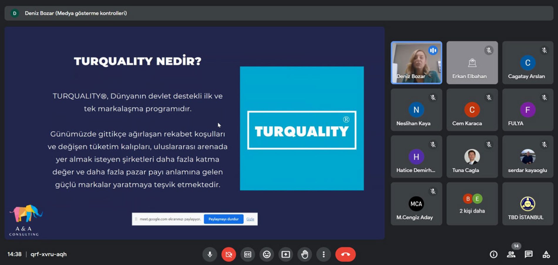Üyemiz Deniz Bozar İle Birlikte E-Turquality Webinarı Gerçekleştirdik