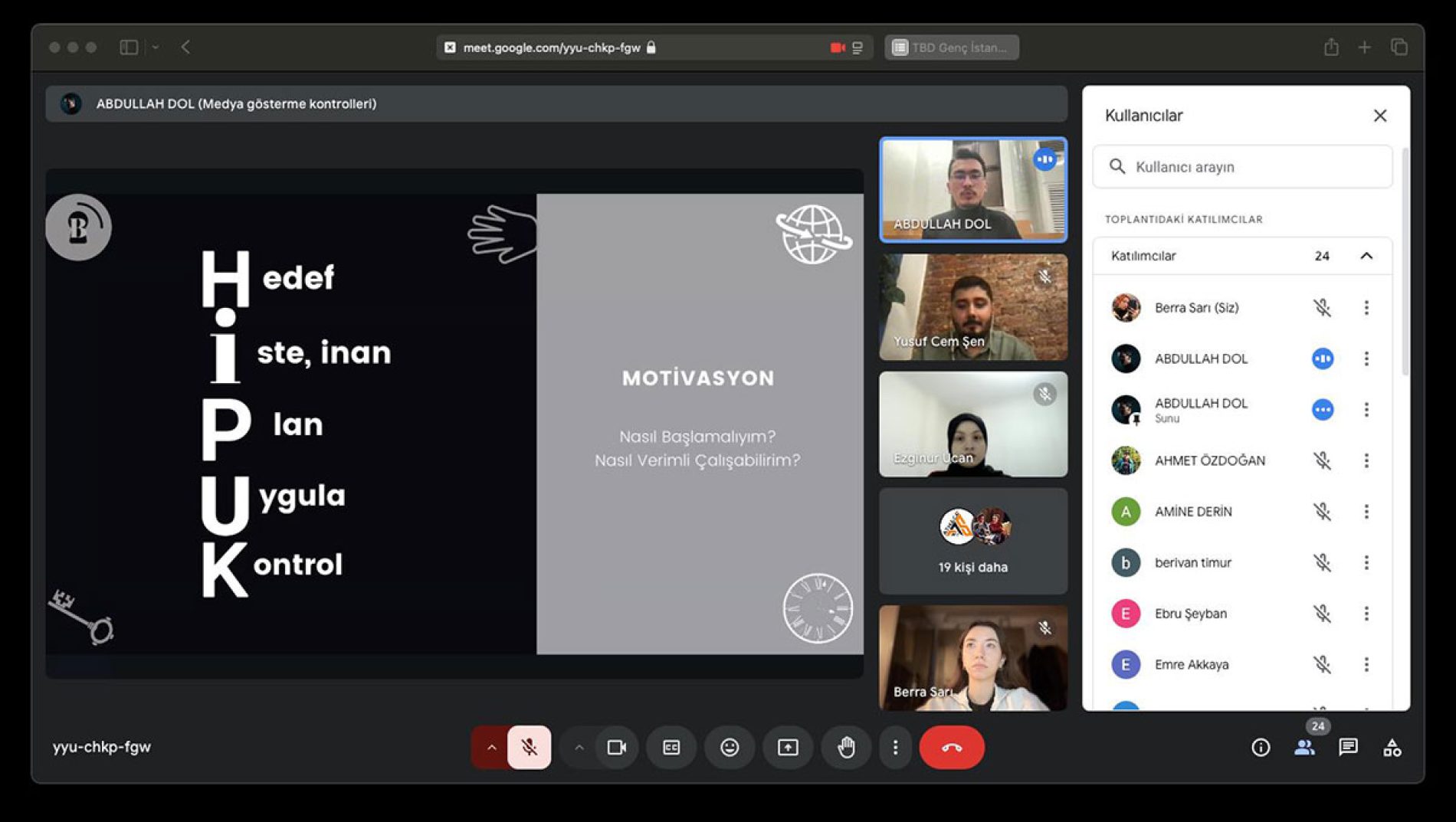 Profesyonel Gelişim Seminerleri : Seri Girişimci Abdullah Dol ile Zaman Yönetimi