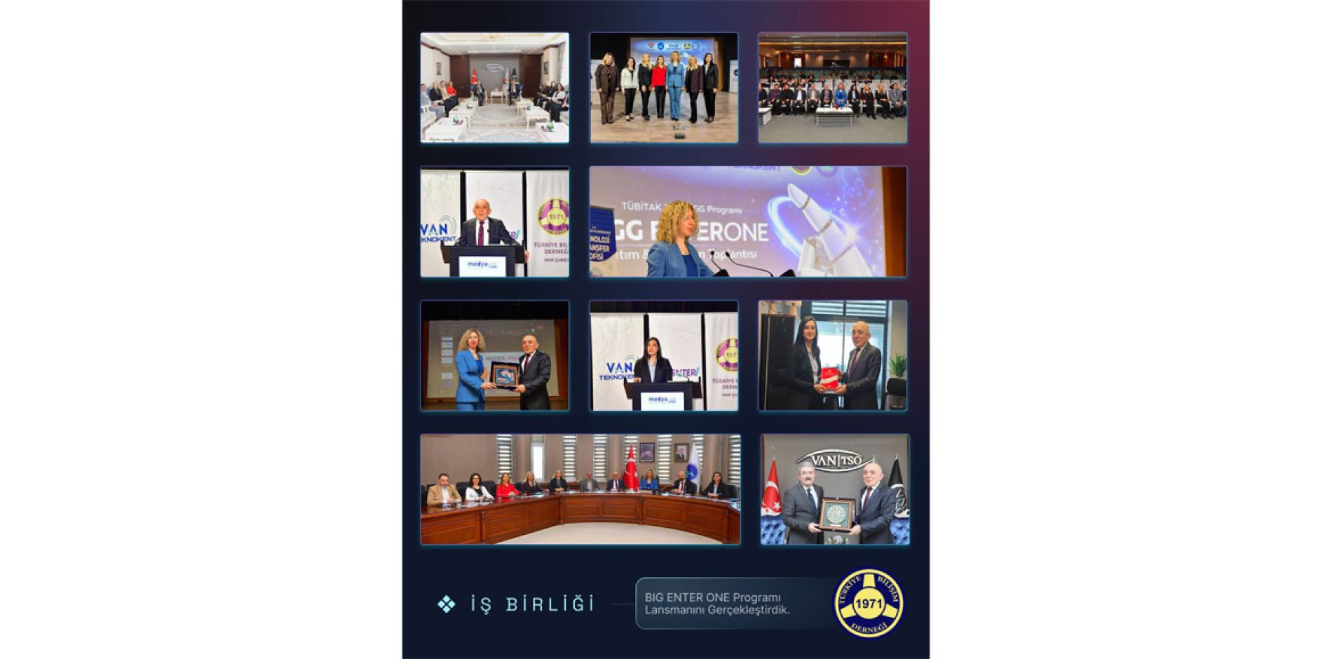 Van Teknokent, Türkiye Bilişim Derneği ve Van Yüzüncü Yıl Üniversitesi Teknoloji Transfer Ofisi iş birliğiyle TÜBİTAK 1812 BİGG Programı kapsamında BİGG ENTER ONE lansmanını gerçekleştirdik.